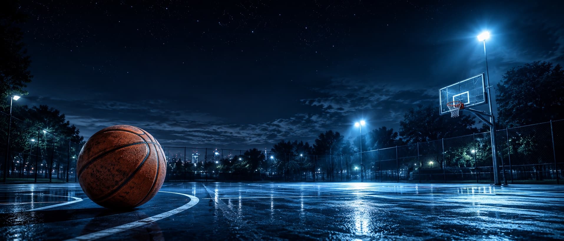 Basketball gender reveal page — live themed countdown and voting