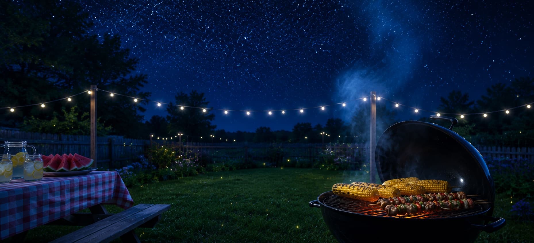 BBQ party atmosphere