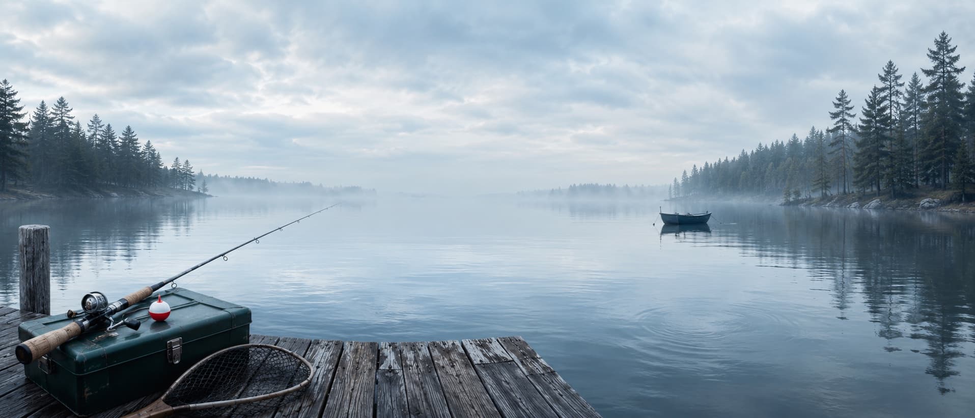 Fishing party atmosphere